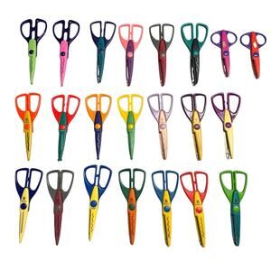 Crafting Scissors Paper Shapers Edgers Multi Patterns Arts Crafts Lot of 22